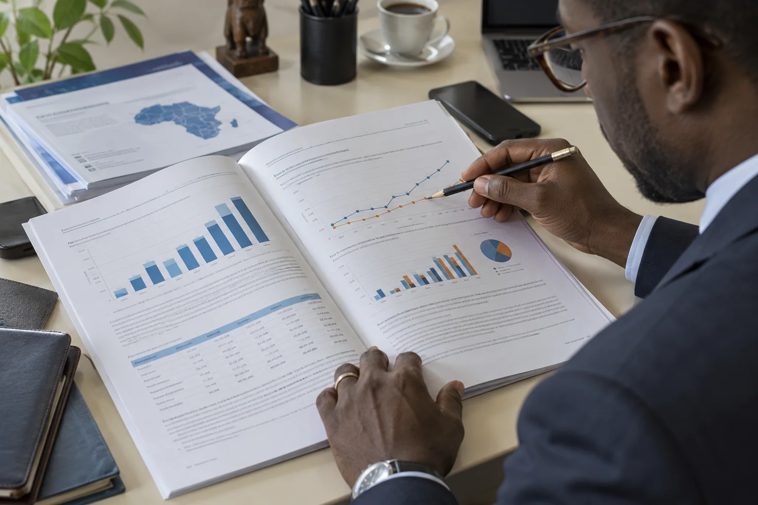Illustration : relecture d’un rapport imprimé et de ses graphiques